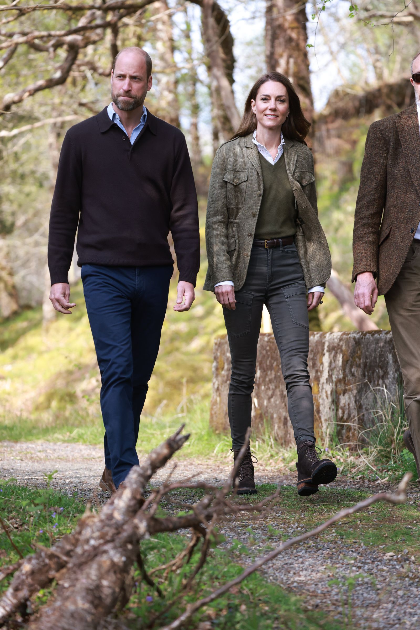 Image may contain Prince William Duke of Cambridge Clothing Pants Person Walking Coat Jacket Blazer and Body Part