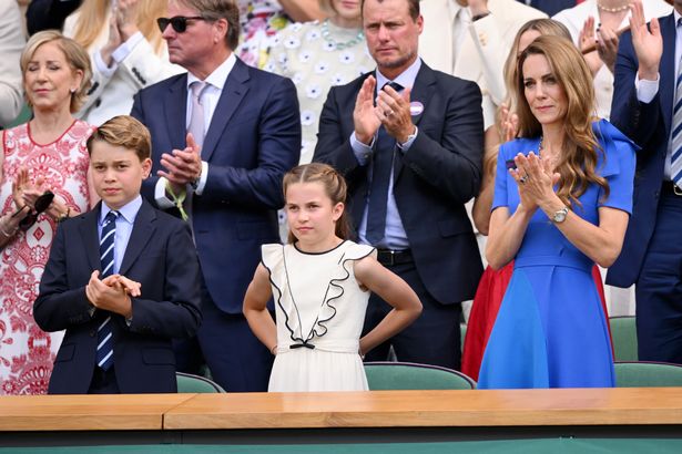 Kate with her eldest children George and Charlotte 