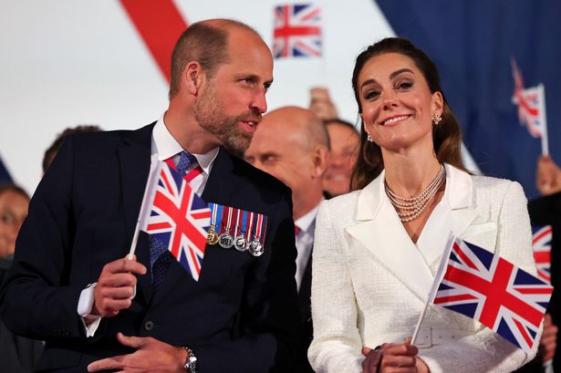 The Prince and Princess of Wales during the concert celebrating the 80th Anniversary of VE Day