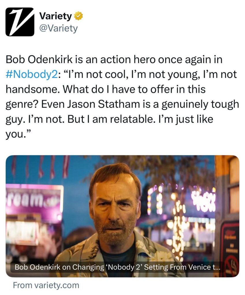 YOU’RE COOL AND HANDSOME TO ME BOB 😭