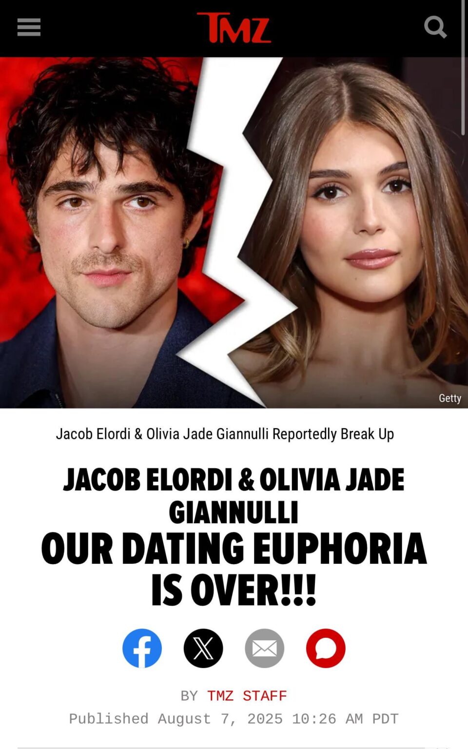 Jacob Elordi and Olivia Jade have broken up!