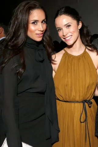 Todd Williamson/Invision/AP/Shutterstock Meghan Markle and Abigail Spencer in December 2012