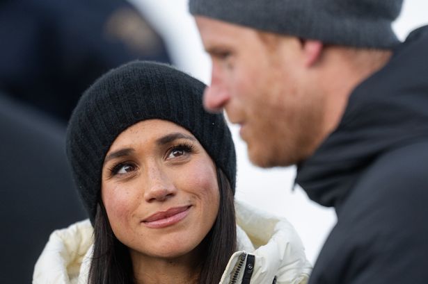  Duchess of Sussex and Prince Harry, Duke of Sussex attends the Skeleton Finals during day two of the 2025 Invictus Games