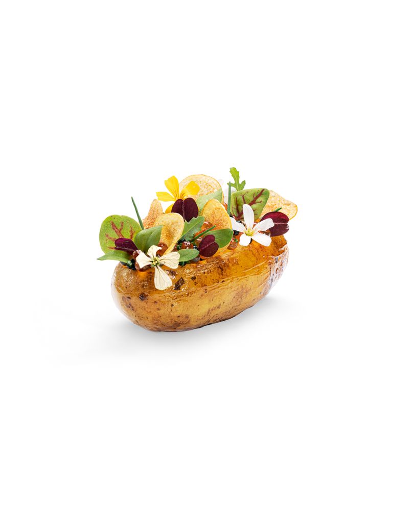 Clare served her "potato and roe" signature dish at the royal wedding 