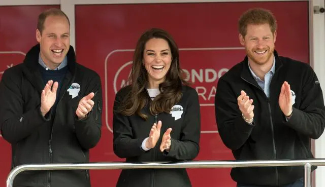Getty Images Prince William, Kate Middleton, and Prince Harry in 2017