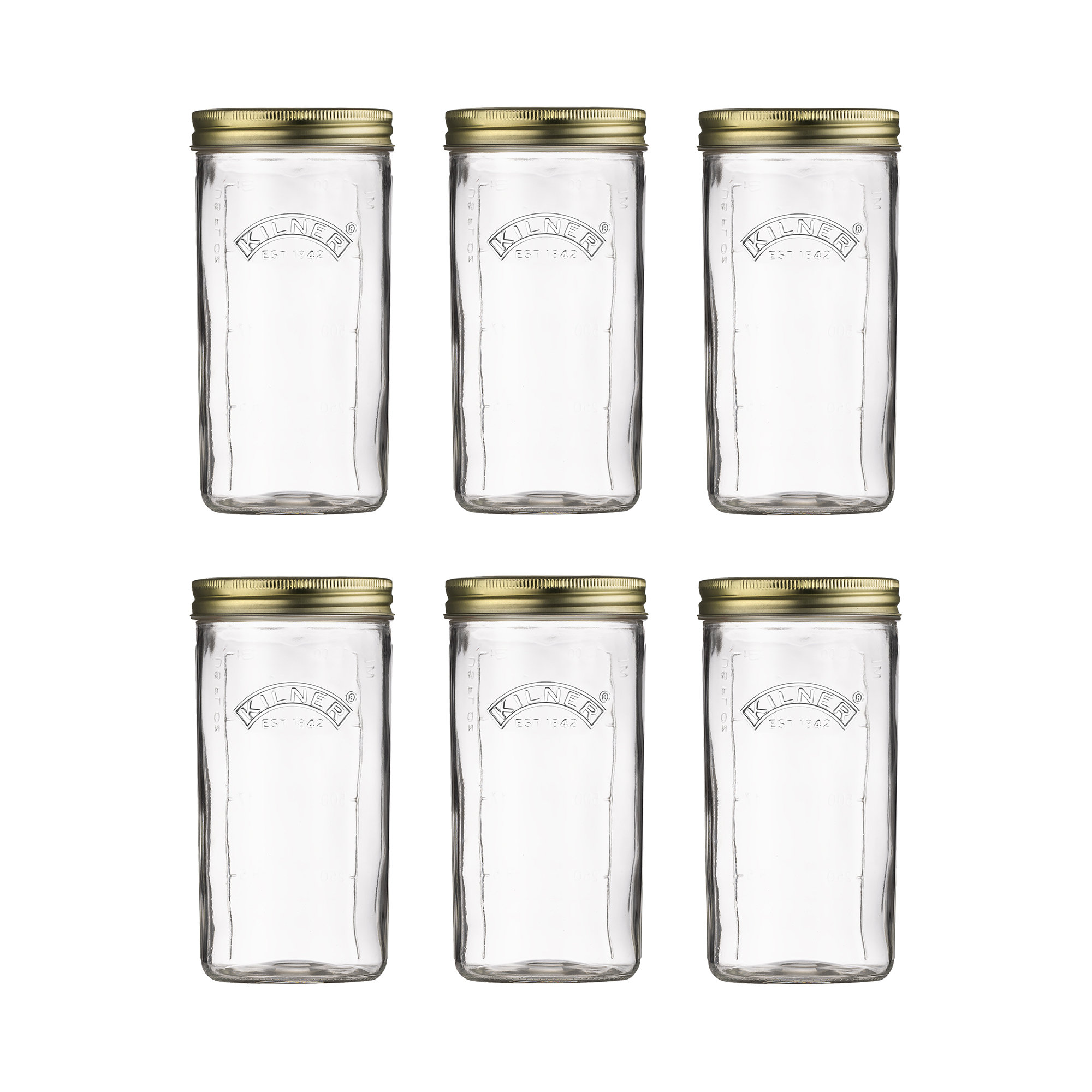Glass Canning Jar - Set of 6