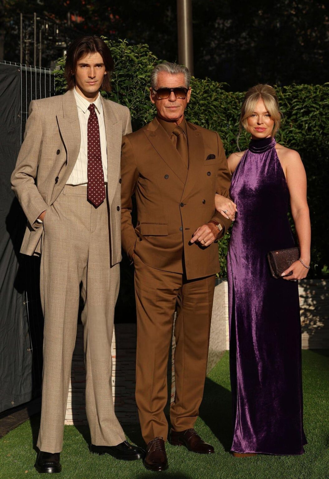 Pierce Brosnan was joined by his son Dylan Brosnan & his granddaughter Isabella Smith at the UK Premiere of ‘The Thursday Murder Club’. (August 21, 2025)
