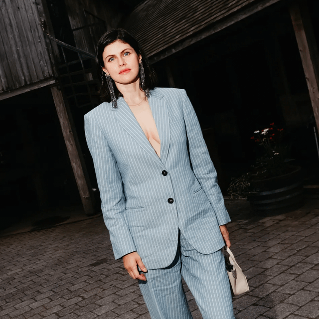 Alexandra Daddario at Brunello Cucinelli dinner in the Hamptons (07/31/25)