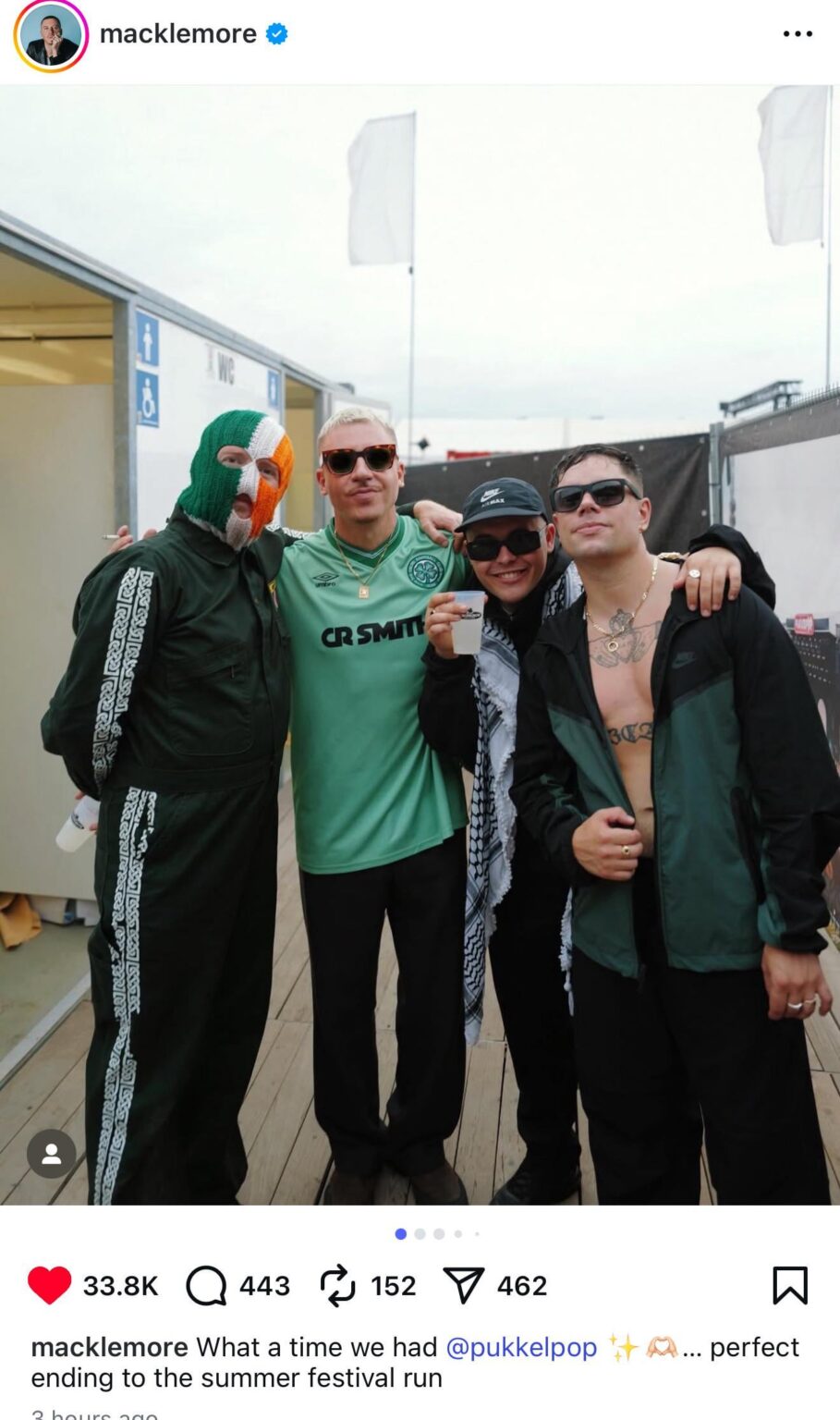 Macklemore and Kneecap hanging out