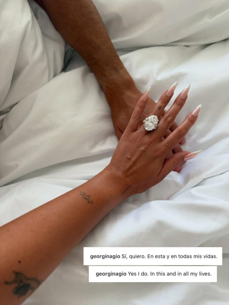 After 8+ years, rapist Cristiano Ronaldo has finally proposed to Georgina Rodriguez.