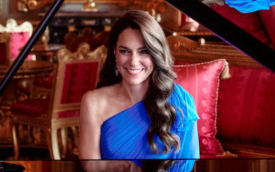 Princess of Wales recording a piano performance for the Grand Final of the Eurovision Song Contest 2023
