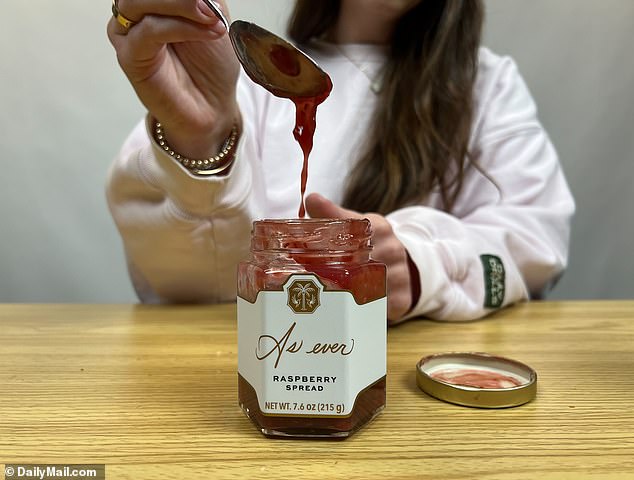 The FEMAIL team also reviewed her initial set of products, and found that Meghan's raspberry spread was too thin, too sweet, and very runny