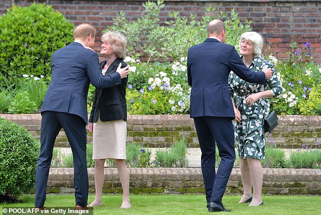 On what would have been the late Princess of Wales's 60th birthday, William and Harry's aunts and uncle came together in 2021 for the unveiling of Diana's statue at Kensington Palace