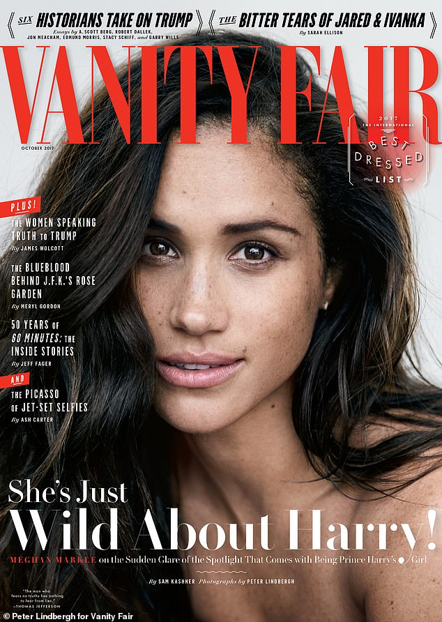 With a glamorous picture of the actress on the cover and a headline that proclaimed loudly ‘She’s Just Wild About Harry’, the article quoted Meghan speaking openly about her romance with the prince. But Meghan was not happy