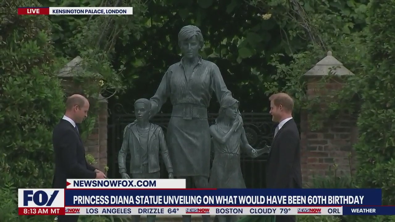 Princess Diana statue unveiled on what would've been her 60th birthday