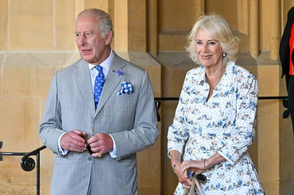 Charles and Camilla standing together 