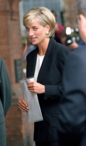Diana, Princess Of Wales Visits The Royal Geographical Society In London. (Photo by Justin GoffUK Press via Getty Images)
