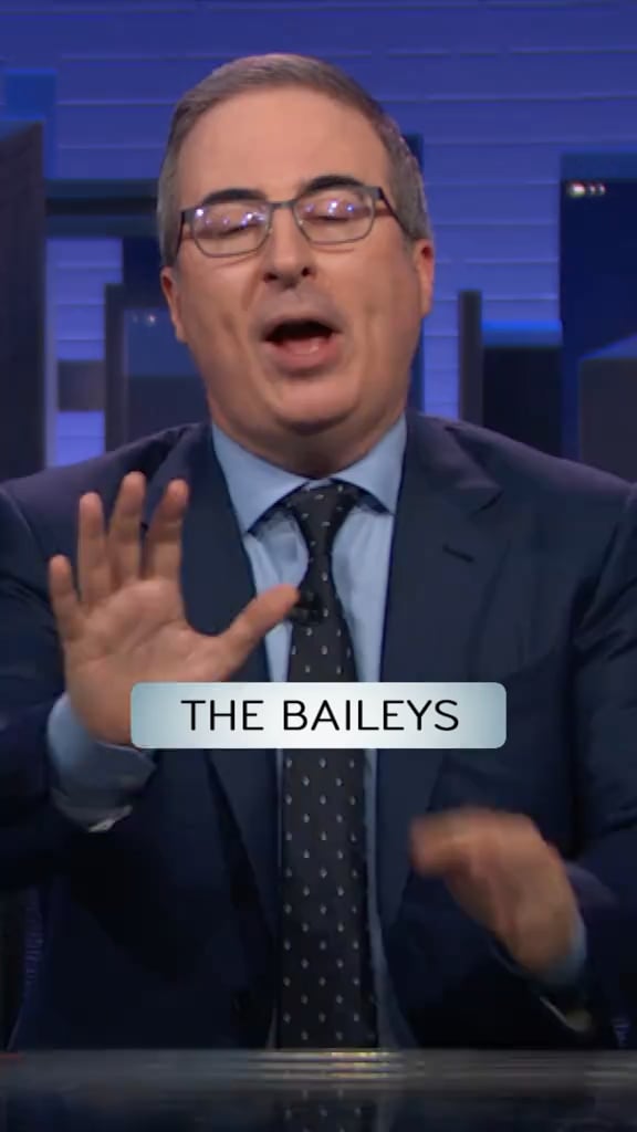 John Oliver exposes Chuck Schumer’s 'bizarre centrist fan fiction': Meet the Baileys. A couple who has 'guided' Chuck Schumer's political life and who were also - and this is true - made up. By Chuck Schumer, of course.