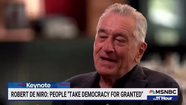 Robert De Niro on Donald Trump: “It’s about right and wrong. Period. The guy’s a monster. It’s beyond wrong. It’s almost like he wants to do the most horrible things that he can think of. It’s fucking scary.”