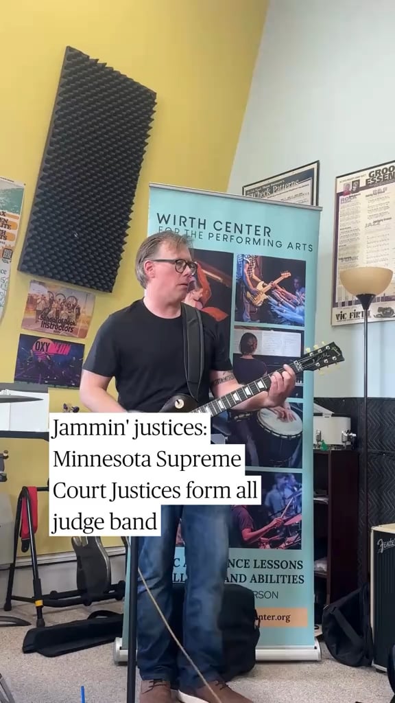 Minnesota Supreme Court Justices were seeking a way to help ease the mental toll of judicial work. So they started a court band called the Reasonable Doubts.