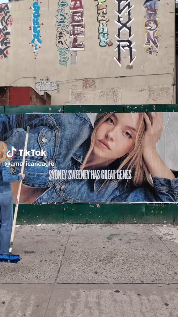 American Eagle yesterday: The commercial was always about jeans. American Eagle on TikTok one week ago: Sydney Sweeney has great genes.
