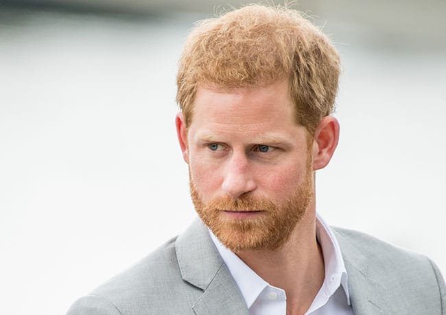 Prince Harry gray suit