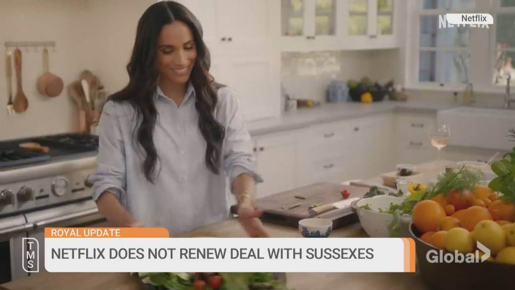 Click to play video: 'Netflix scraps $100-million deal with Meghan Markle and Prince Harry'