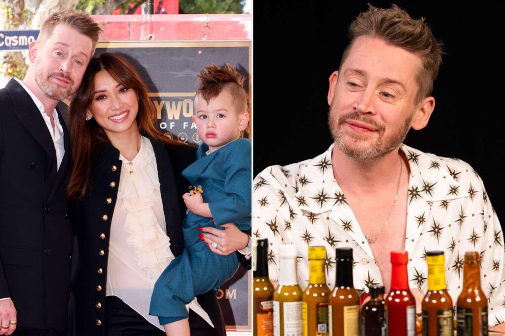Macaulay Culkin: "My kids have no idea that me and Brenda are famous. When Brenda's not around, I put on The Suite Life of Zack & Cody ... and you know what Dakota [our four year old] said? He goes, 'Someday I want to grow up and and marry a girl just as pretty as London Tipton.'"