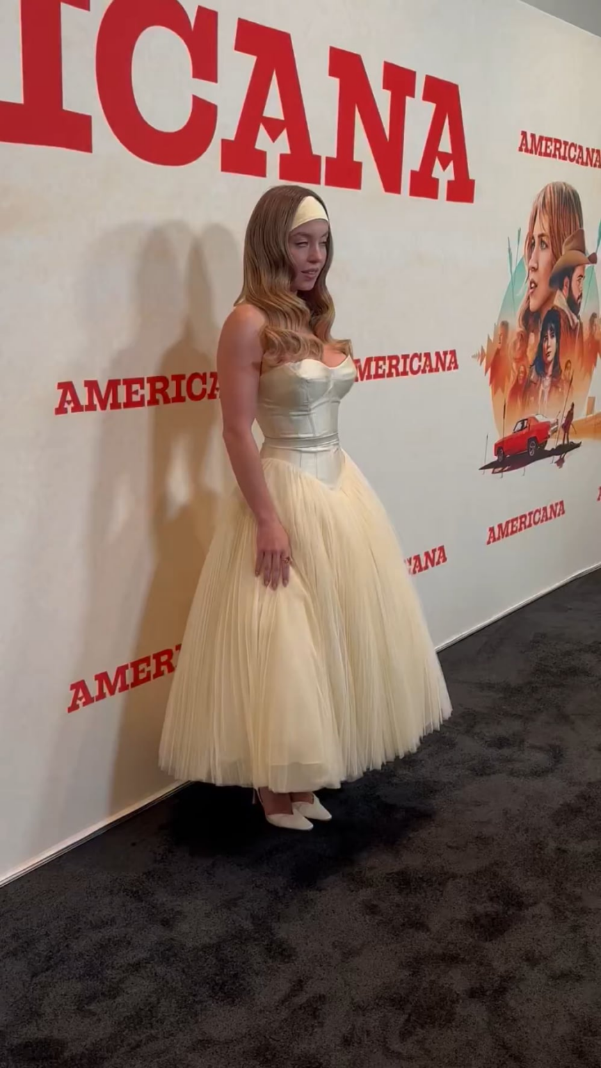 Sydney Sweeney at the Los Angeles special screening of "Americana" (03/08/2025)
