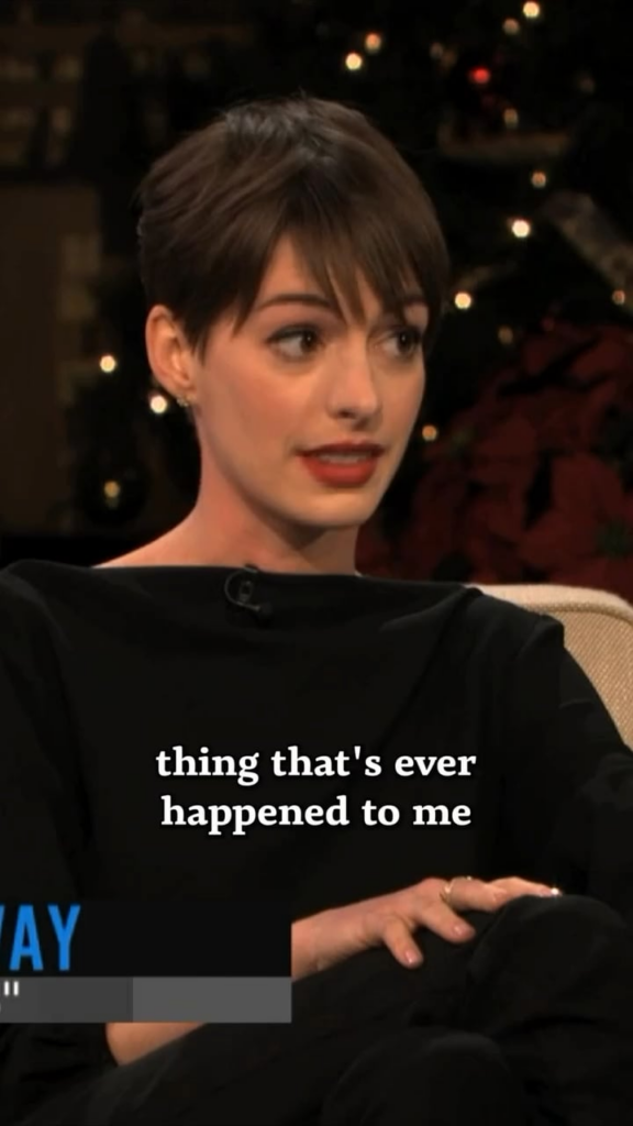 Anne Hathaway describes her experience meeting Daniel Craig for the first time