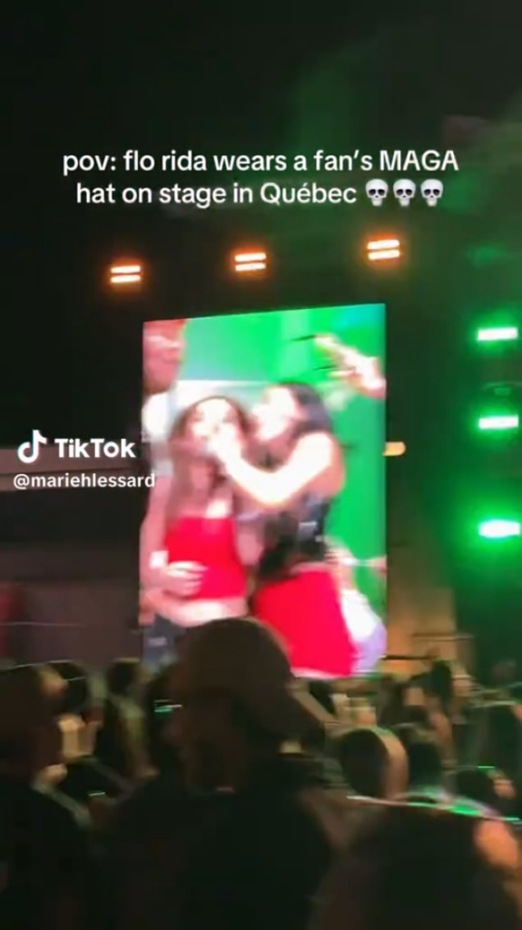 Flo Rida comes out as a MAGA supporter during performance in Quebec, Canada.