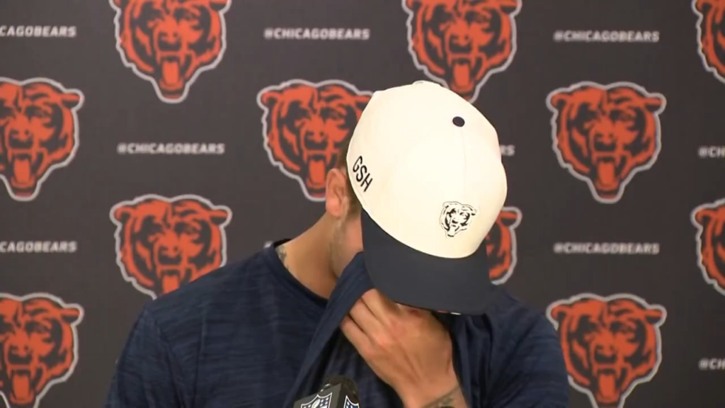Chicago Bears quarterback Tyson Bagent, who just signed a 2-year, $10m extension, talks about what it means: “My dad is my right-hand man and he didn’t have running water until high school… I don’t really know anybody back at home with any money. It’s a weight of my and my family’s shoulders.” Chicago Bears quarterback Tyson Bagent, who just signed a 2-year, $10m extension, talks about what it means: "My dad is my right-hand man and he didn't have running water until high school... I don't really know anybody back at home with any money. It's a weight of my and my family's shoulders."
