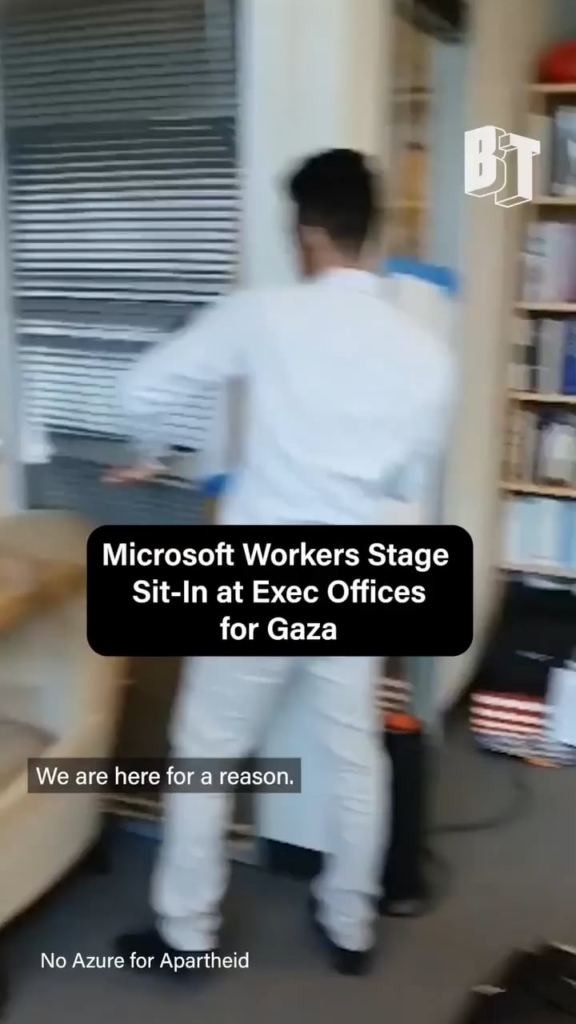 Microsoft fires four workers for on-site protests over company's ties to Israel, including two who took part in a sit-in this week at the office of the company's president