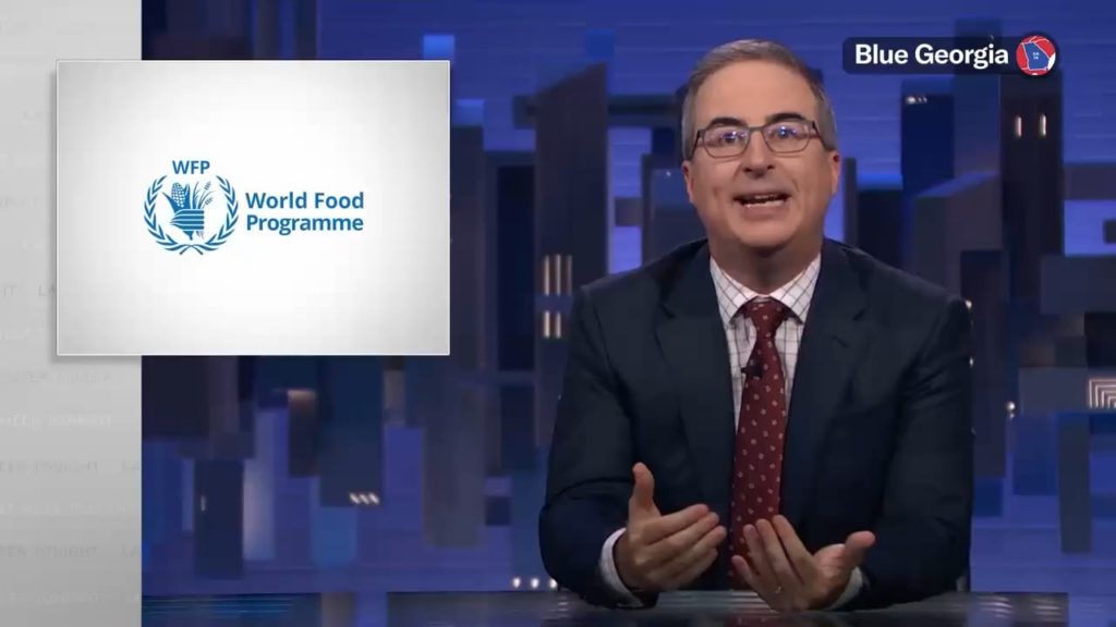 John Oliver: "Gaza is starving, is a sentence that's objectively true, but it's also slightly misleading because it's too passive. Gaza is being starved by Israel."