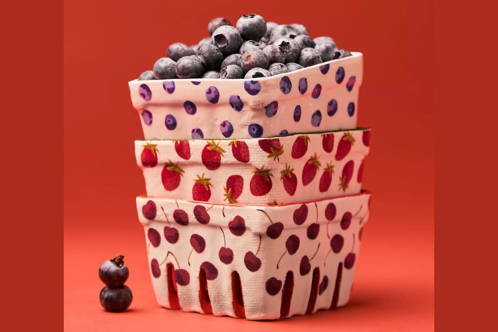 Anthropologie Fruta Stoneware Berry Basket