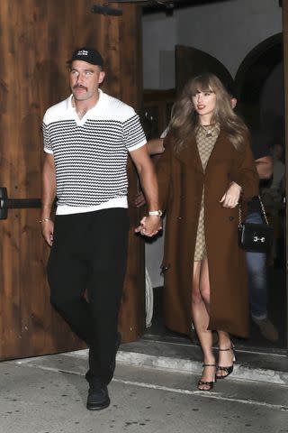 Backgrid Travis Kelce and Taylor Swift in 2024.