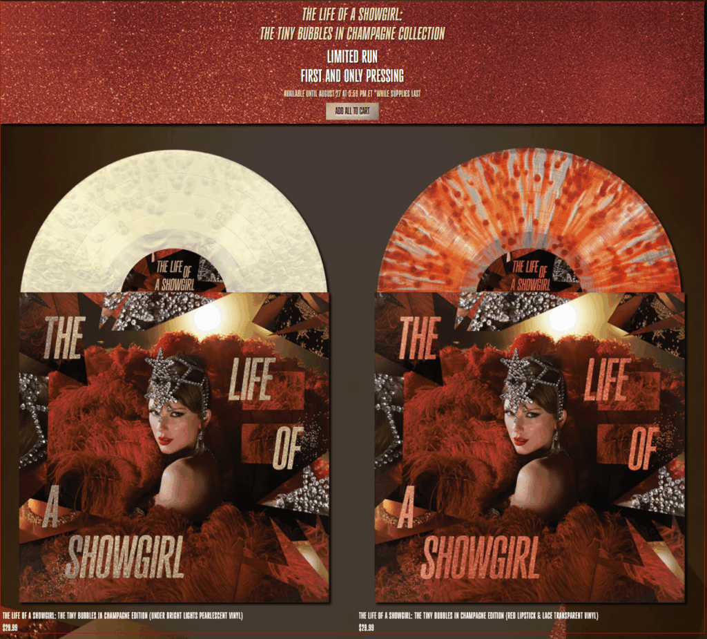 Taylor Swift drops yet another 'first and only' vinyl variants because jet fuel is expensive and capitalism waits for no one