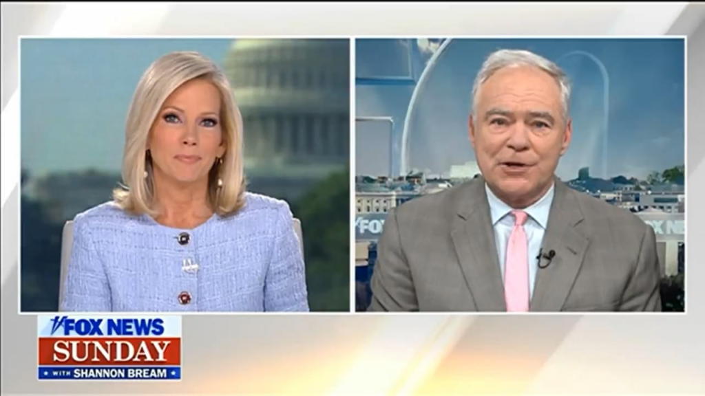 You can hear a massive protest in DC during the Fox News Sunday broadcast
