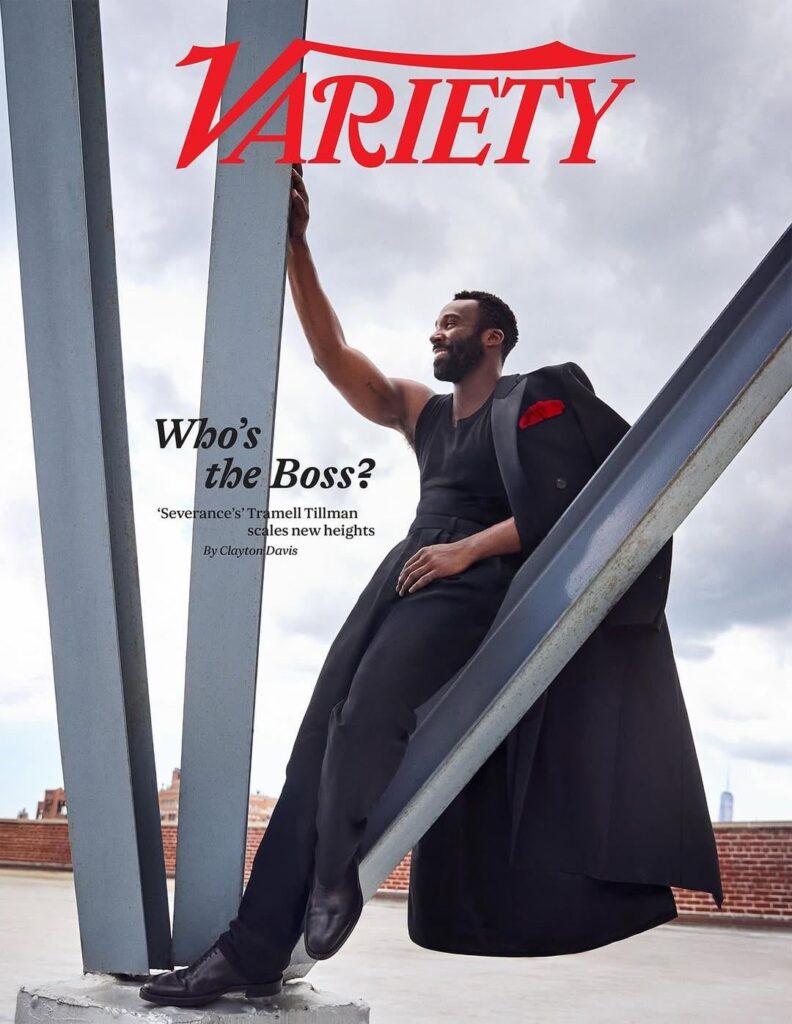 Tramell Tillman covers the latest issue of Variety. Photographed by Richard Phibbs & styled by Chaise Dennis.