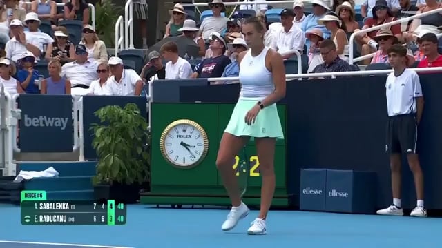 Emma Raducanu enthusiastically backed by Cincinnati crowd after she asks for a crying child to be removed from the stadium