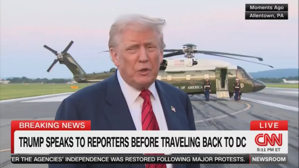 Trump shows support for Sydney Sweeney following her American Eagle jeans/genes campaign & public voter registration status: “If Sydney Sweeney is a registered Republican, I think her ad is fantastic!”