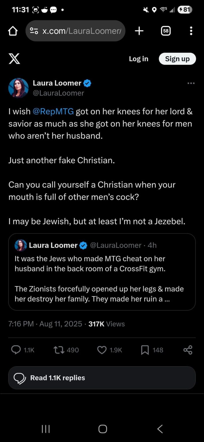 MTG and Laura Loomer are at it again.