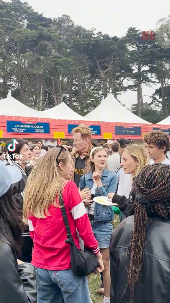 Conan O’Brien attending Outside Lands festival with his daughter