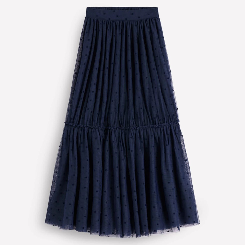 Navy Flocked Spot
