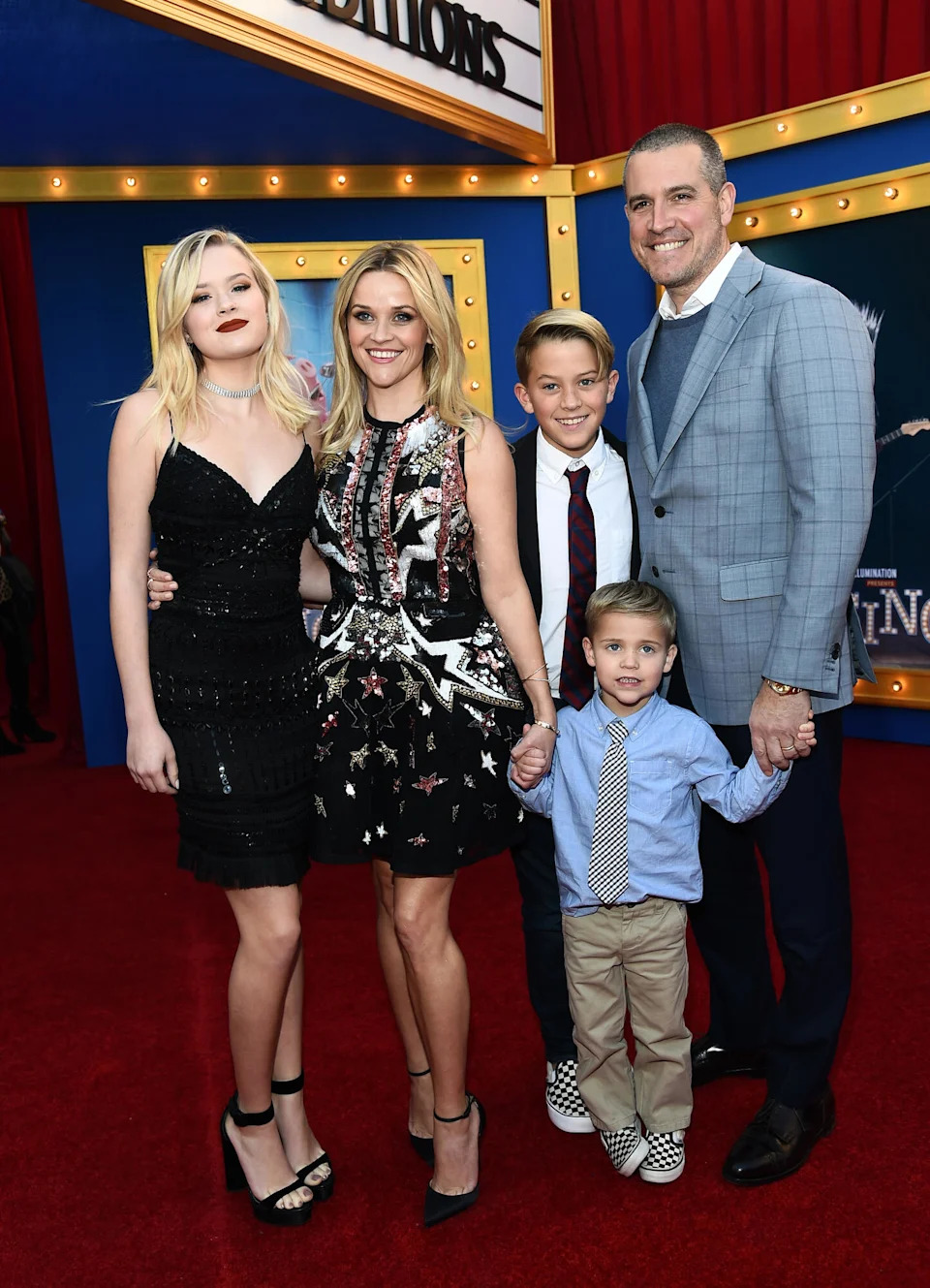 Ava Phillippe, Reese Witherspoon, Deacon Phillippe, Tennessee James Toth and Jim Toth