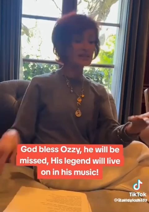 Sharon Osbourne claims Palestinians are actually starving their own women and children—but not the men—as a deliberate ploy for sympathy.