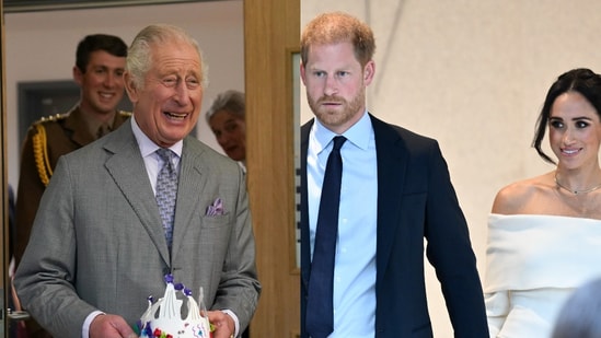 Speculation arises that Prince Harry may soon meet King Charles III during a UK trip next month, potentially rekindling their relationship.(AP)