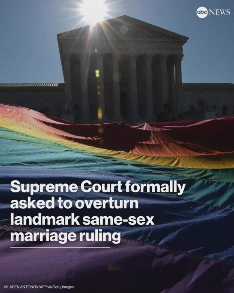 Supreme Court consider for the first time whether to take up a case that explicitly asks them to overturn the decision to that extended marriage rights to same-sex couples nationwide.