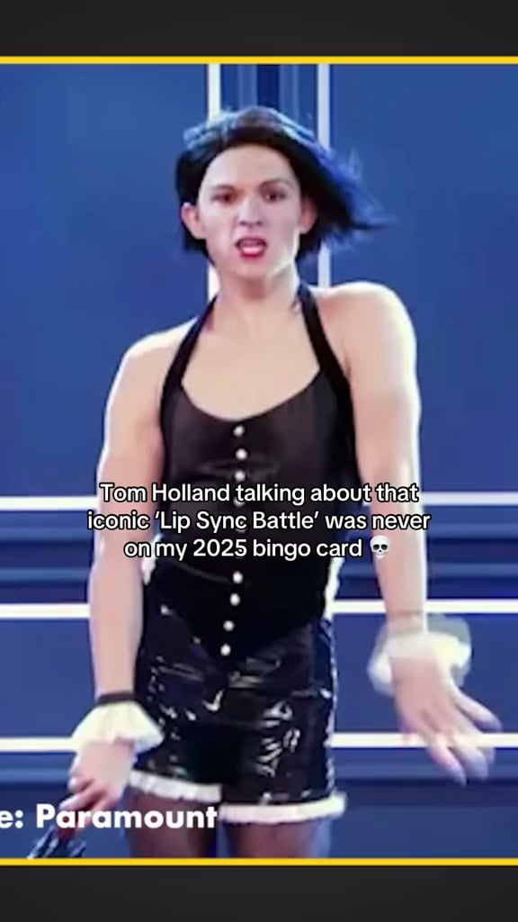 Tom Holland wore his GRANNY’s fishnets for his lip sync battle performance… a true icon 😭
