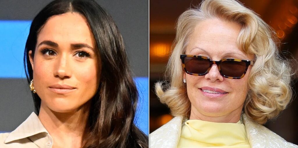 Pamela Anderson Responds To Meghan Markle ‘Rip-Off’ Drama With 1 Perfect Line Pamela Anderson Responds To Meghan Markle 'Rip-Off' Drama With 1 Perfect Line